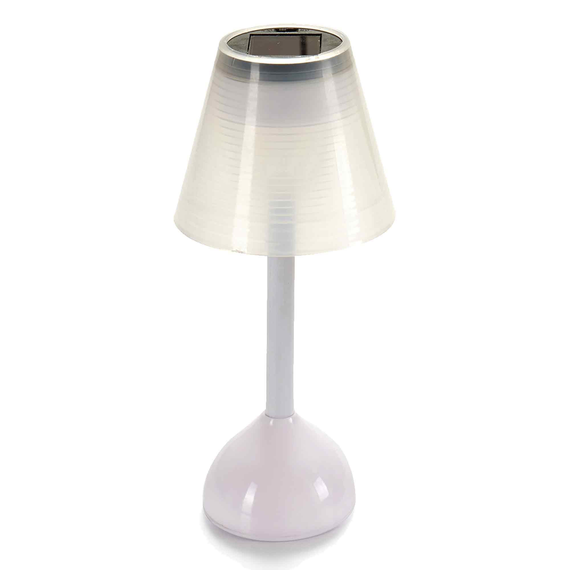 GARTENLAMPE Solar Ø 9,5 cm - Weiß, Kunststoff (9.5/9.5/20cm)