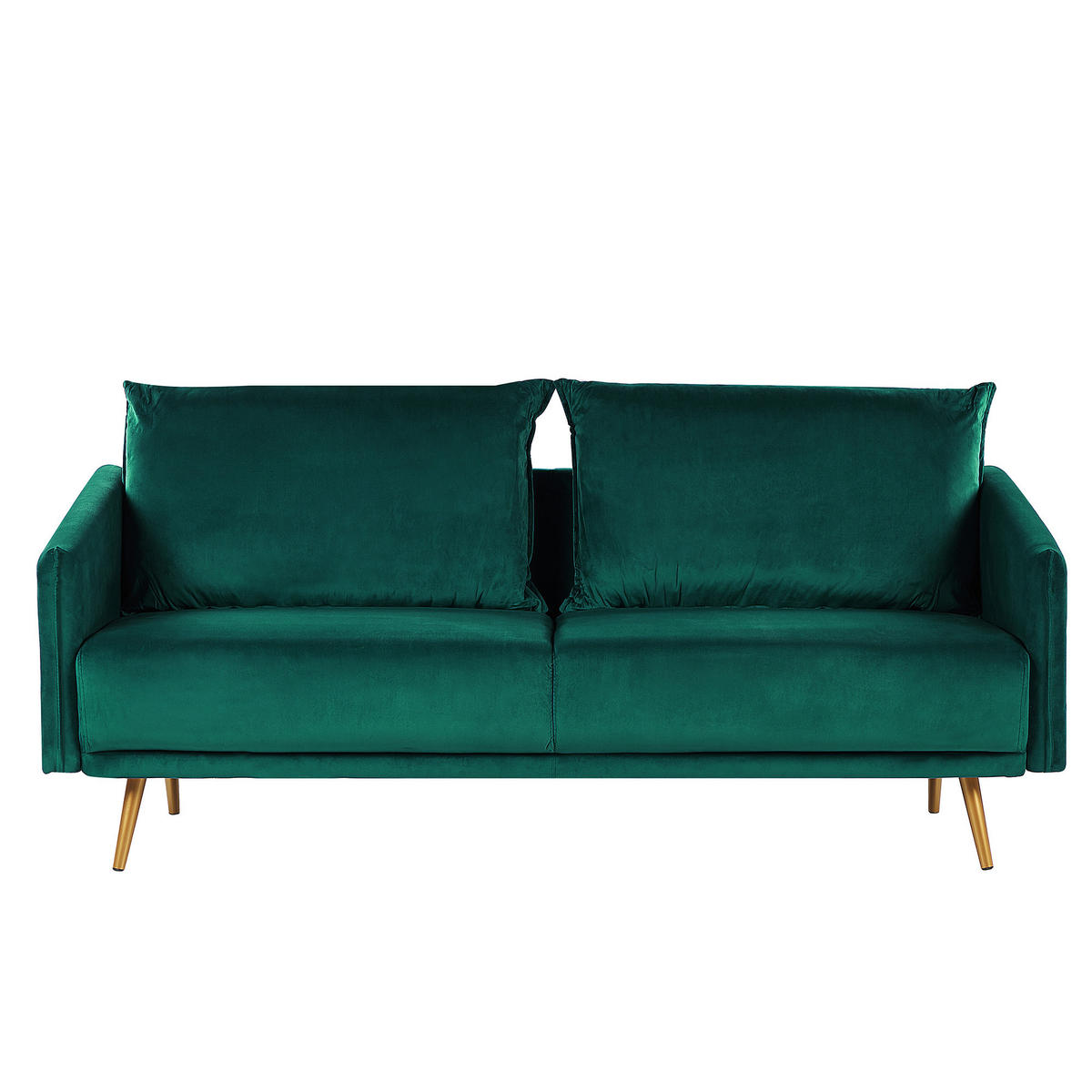 5-SITZER SOFA SET Samtstoff Grün Maura - Grün, Textil (185/83/78cm) - Beliani