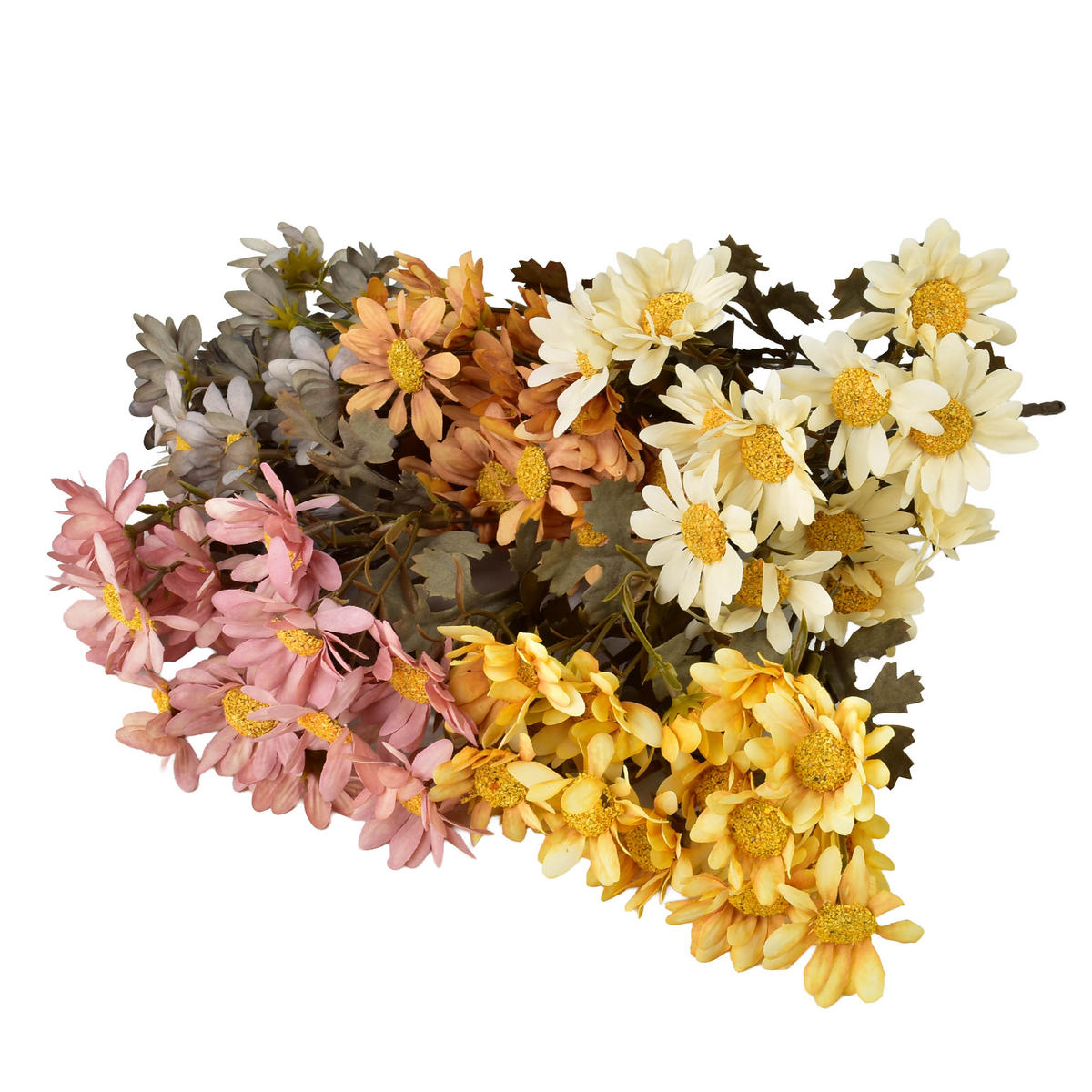 UMĚLÁ KYTICE Viridis - bílá/zelená barva, plast (29cm) - Mondex