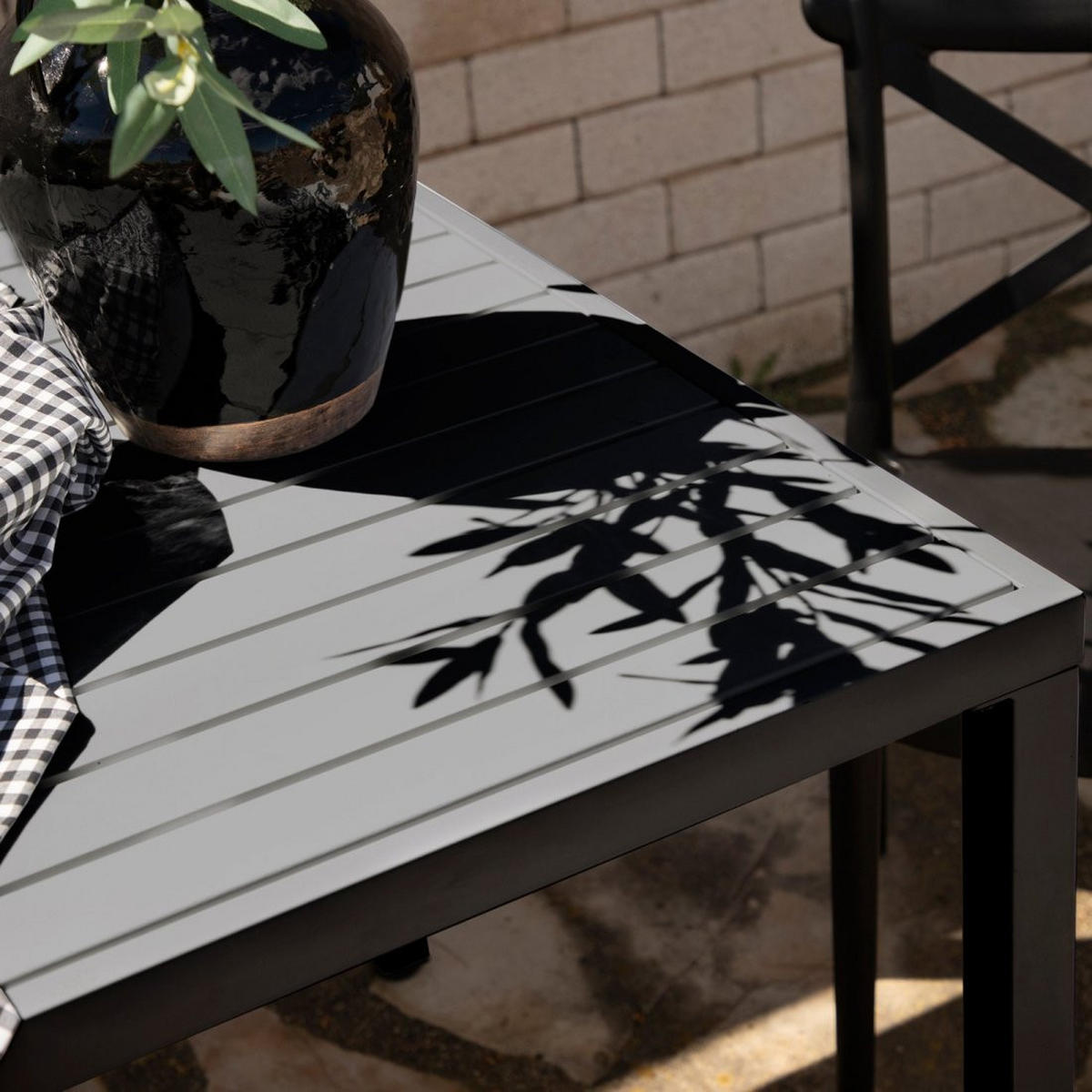 ESSTISCH Jastorf Grau 84 cm x 76 cm - Grau, Kunststoff (84/84/76cm)