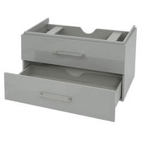 WASCHBECKENUNTERSCHRANK PREMIUM Grau - Grau, Holz (89/54/46cm) - MCW