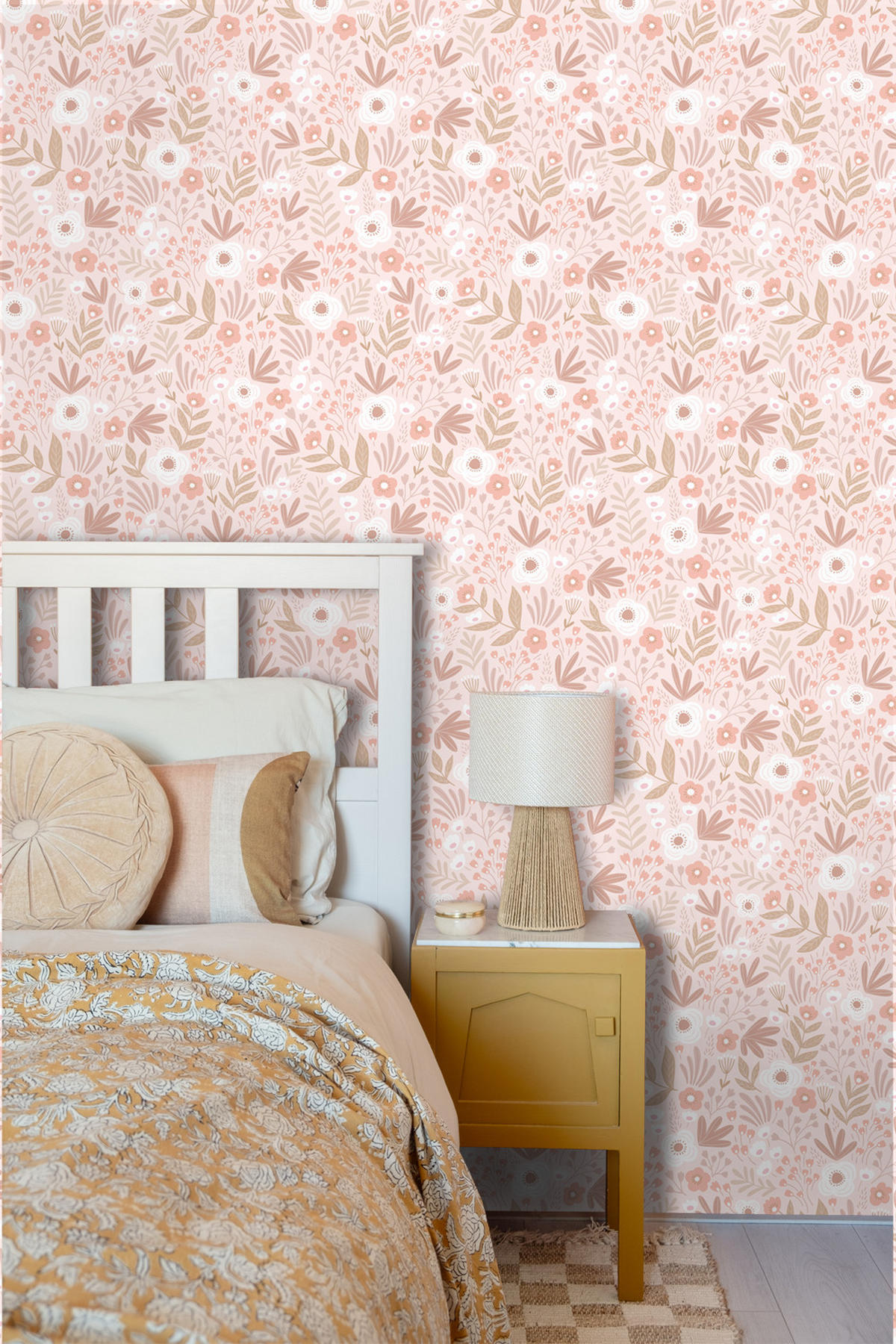 TAPETE Blumen 50 x 900 cm - Pink, Papier (50/900cm) - ESTAhome