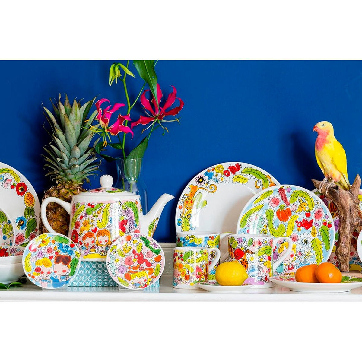 DOSE Paradies in Bunt - 21,7cm - Multicolor, Metall (21.7/7.5/21.7cm) - Blond Amsterdam