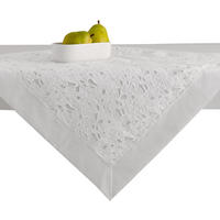 TISCHDECKE Dolores - Ecru, Textil (80/80/1cm) - home&you