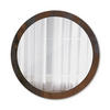 SPIEGEL Ø100 cm Rund mit Aufdruck - Dunkelbraun, Glas (100/100/0.4cm) - TULUP
