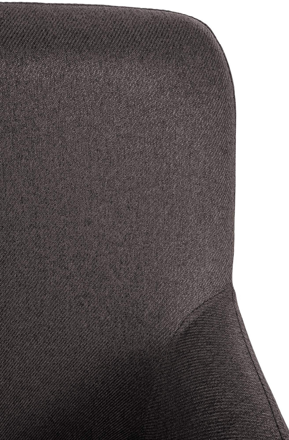 STUHL Pukki Stoff schwarz - Schwarz, Metall (57/87/58cm) - TPFLiving