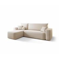 ECKSOFA Agepo In Curio - Beige, Holzwerkstoff/Textil (250/150cm) - Fun Möbel