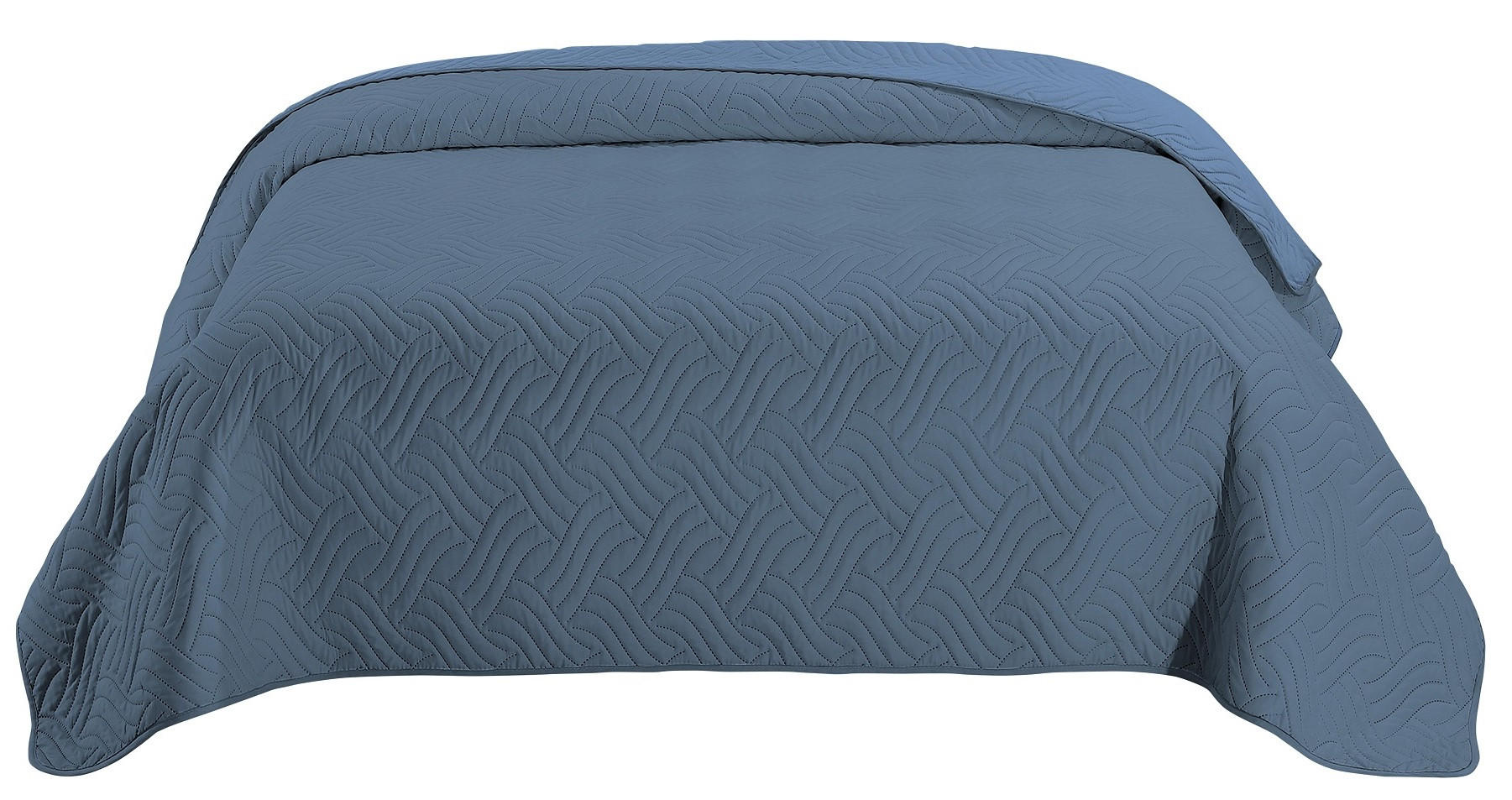 TAGESDECKE Wende-Design blau 170/210 cm Duo-Color - Blau, Textil (170/210cm) - wometo