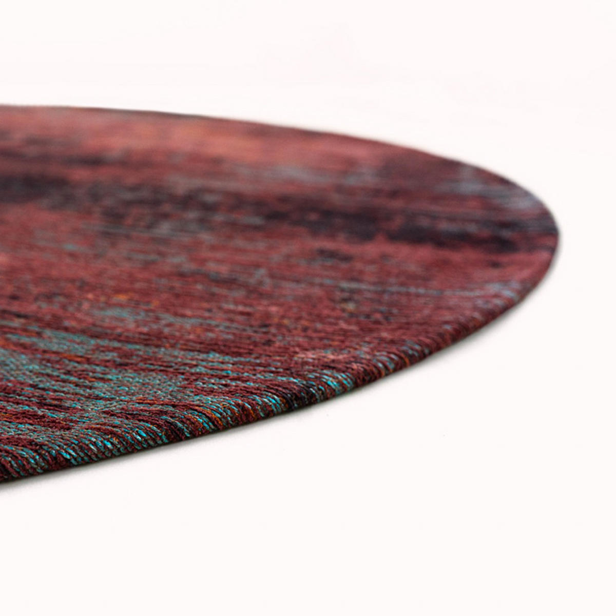 TEPPICH Nassau Red Atlantic Streaks 240/240 cm - Rot, Kunststoff/Textil (240/240cm) - Louis De Poortere