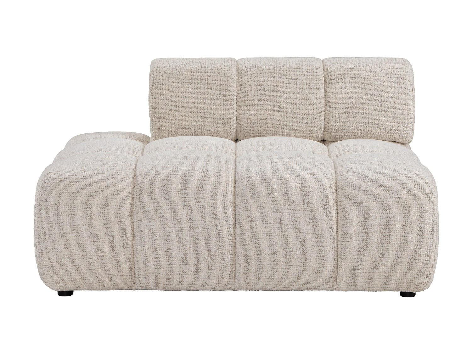 RECAMIERE ohne Schlaffunktion - 1 Person - stoff - beige Facivil - Beige, Textil (125/70/94cm) - Vente-Unique