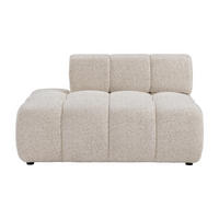 RECAMIERE ohne Schlaffunktion - 1 Person - stoff - beige Facivil - Beige, Textil (125/70/94cm) - Vente-Unique