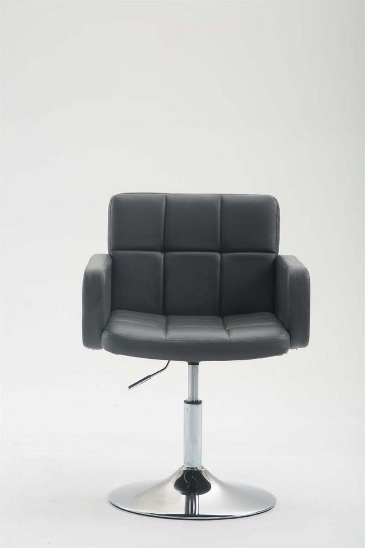 SESSEL Lederlook grau - Grau, Textil/Metall (58/80/48cm) - CLP