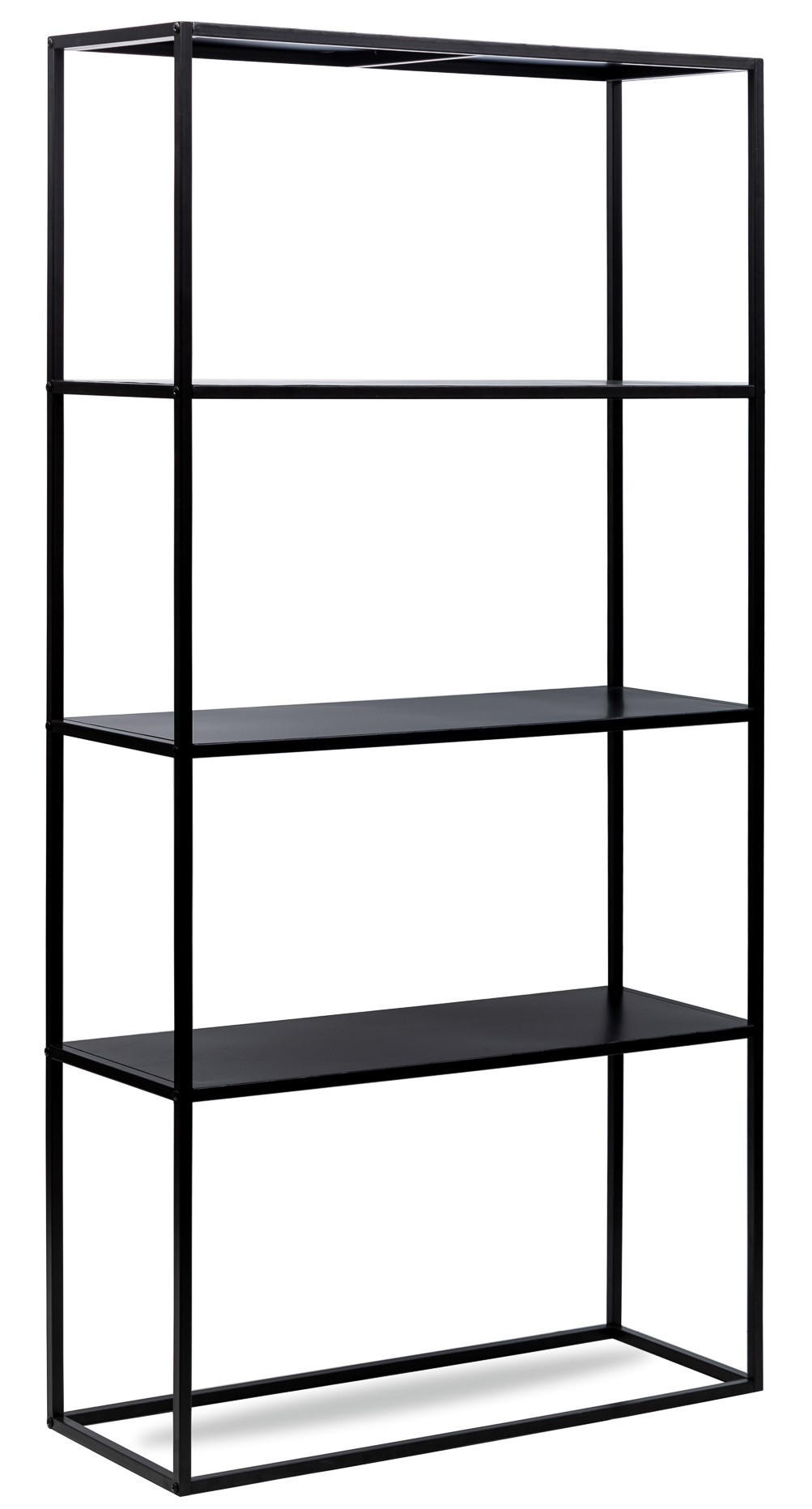 Nordlys Regal Schwarz 75x154x27 cm