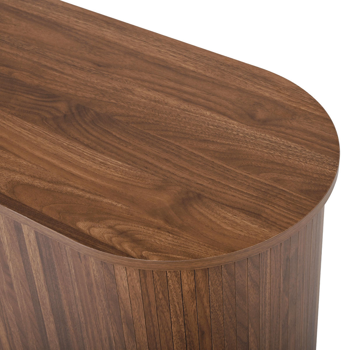 SIDEBOARD Nussbaum 140/40/79,5 cm aus MDF mit Schiebetüren, Schubladen und offenen Fächern - Nussbaumfarben, Holzwerkstoff/Metall (140/79.5/40cm) - CHICFURN