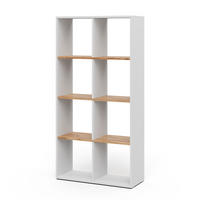 RAUMTEILER Scutum Weiß/Goldkraft Eiche 143 x 72 cm - Honigeiche/Weiß, Holzwerkstoff (143/72/29cm) - Vicco