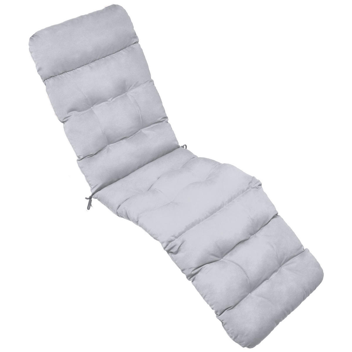 DECKCHAIRAUFLAGE Flair DC 200/50/8cm Hellgrau - Hellgrau, Textil (50/8/200cm) - Beautissu 