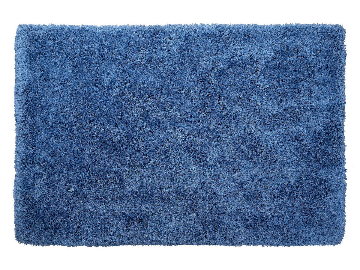 SHAGGY-TEPPICH Cide 200/140 cm - Blau, Kunststoff (140/200cm) - Beliani