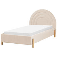 POLSTERBETT 90/200cm Beige Anet - Beige, Textil (90/200cm) - Beliani