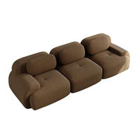 3-SITZER-SOFA DE-34025 modular Braun - Braun, Textil (103/75/298cm) - ComfortXL