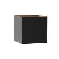 LED WANDLEUCHTE Herz - Schwarz, Metall (10/10/10cm) - Nettlife