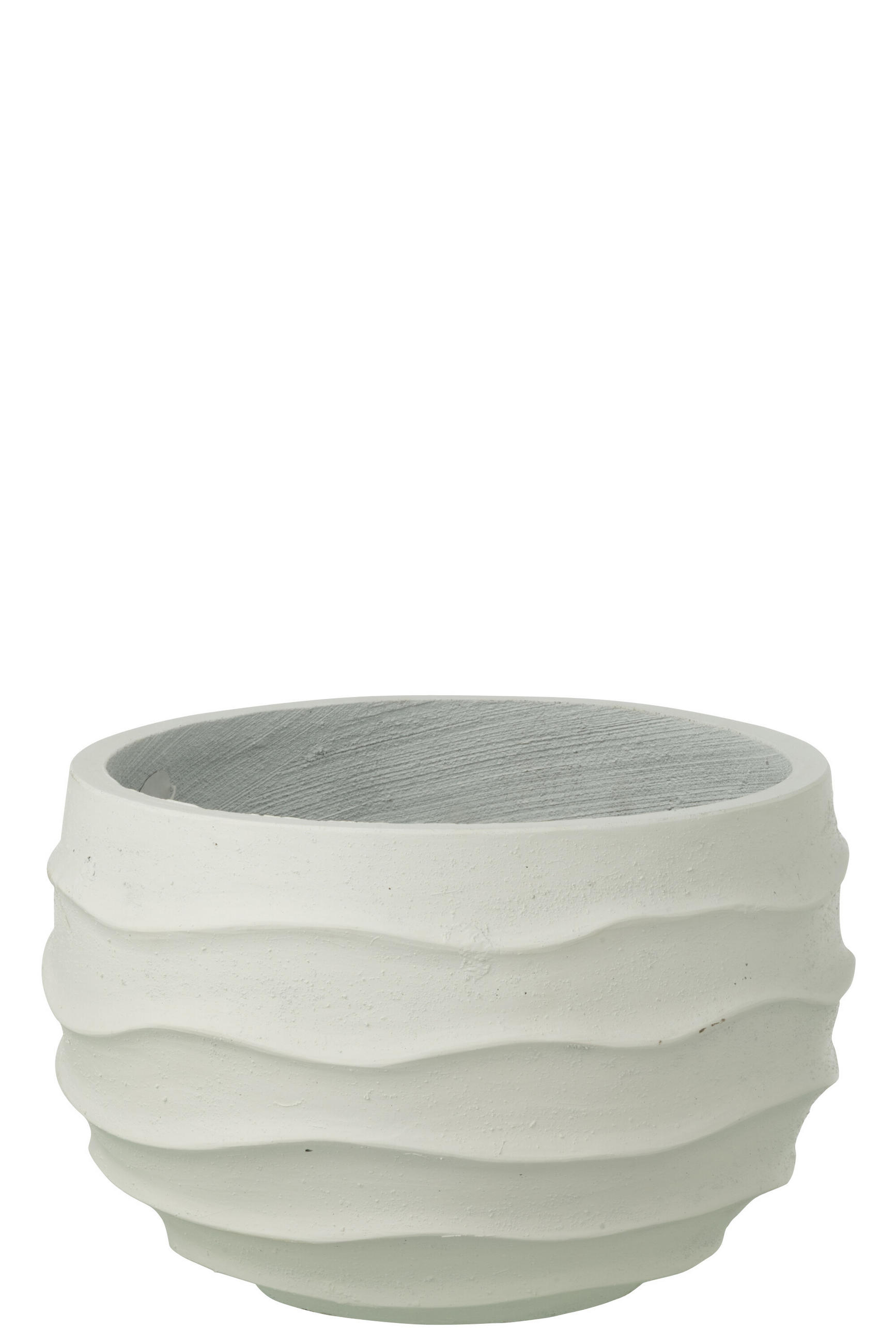 J-Line Blumentopf Weiß 24.5 cm