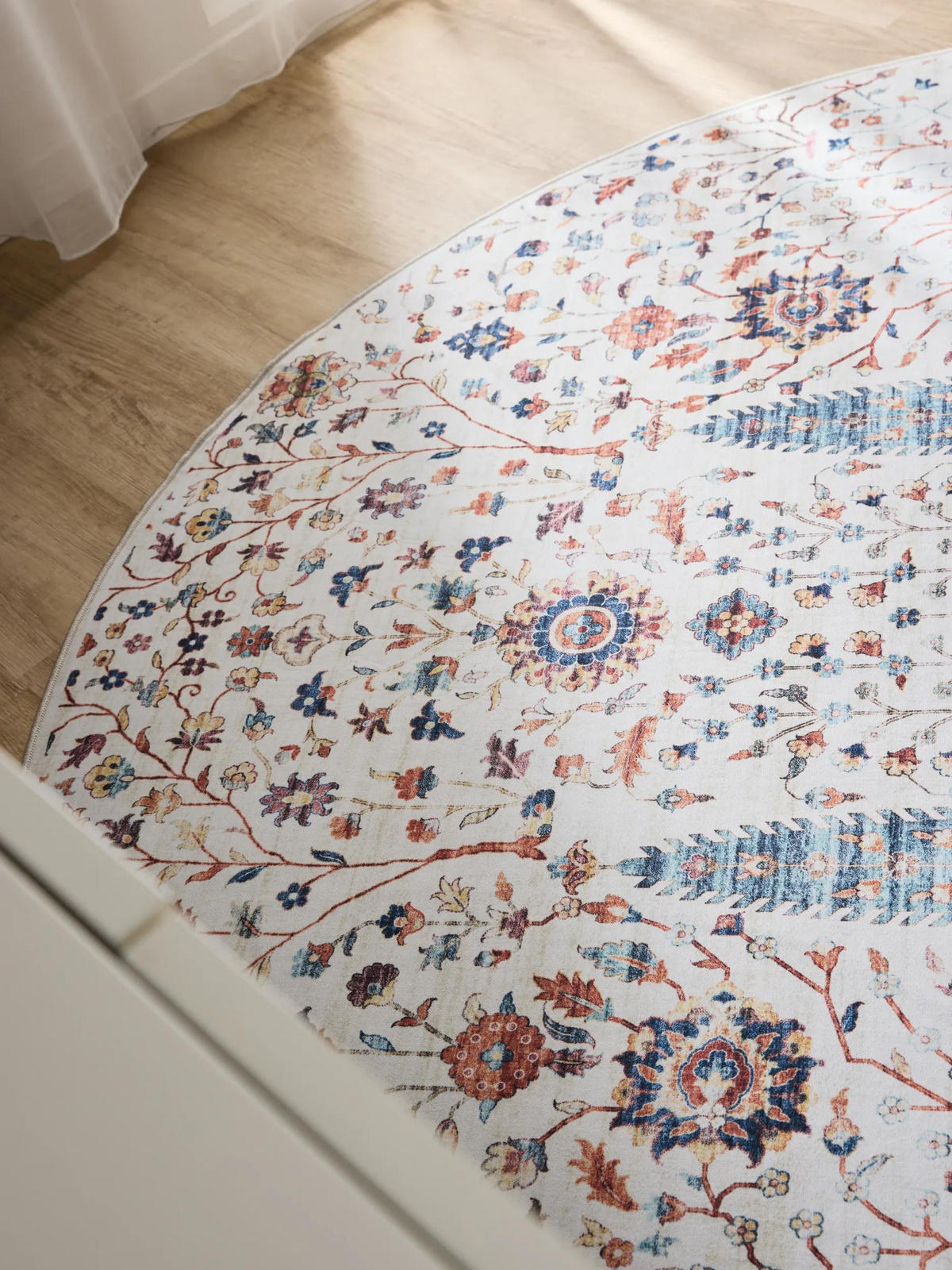 VINTAGE-TEPPICH George waschbar ø 160 cm rund - Multicolor, Kunststoff (160/160cm) - benuta