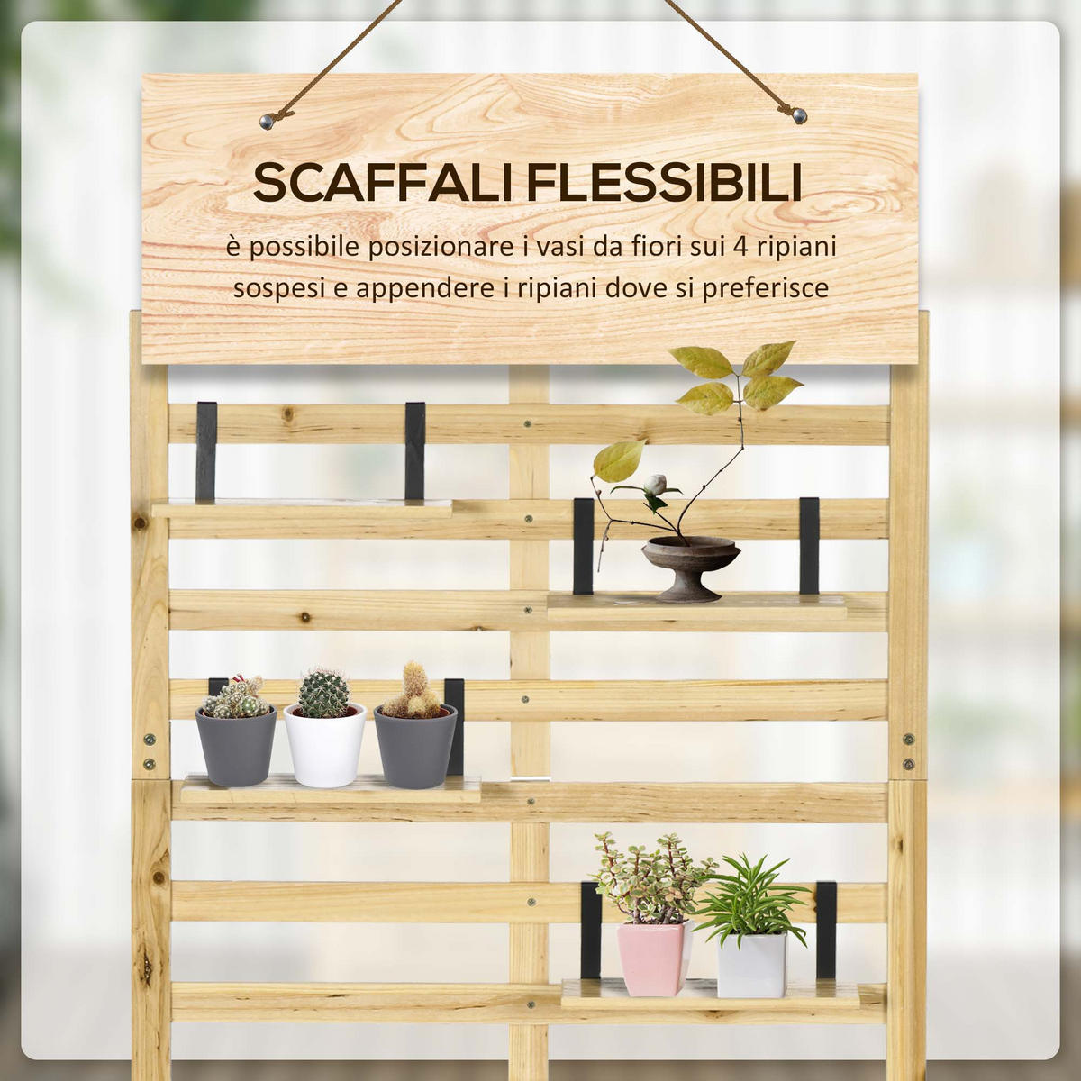 AUSSEN-AUFBEWAHRUNGSBANK, Holzfächer, naturholz - Beige, Holz (45/160/80cm) - Vallsero