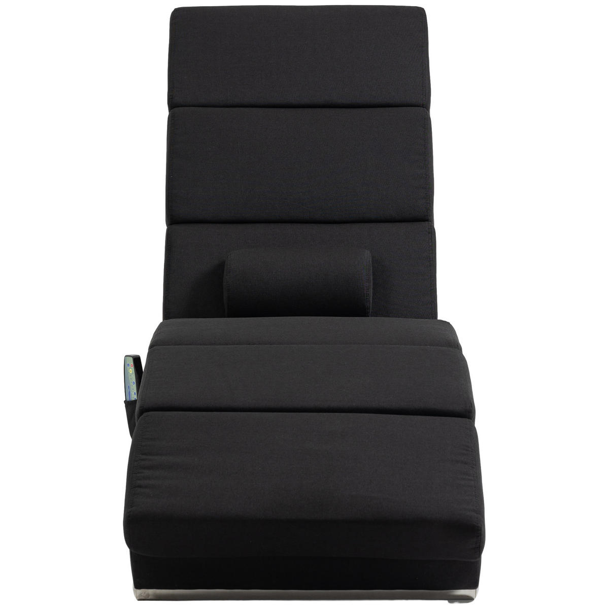 RELAXLIEGE mit 5 Massagemodi, Heizfunktion, Schwarz - Schwarz, Textil/Metall (56/84/168cm) - HOMCOM