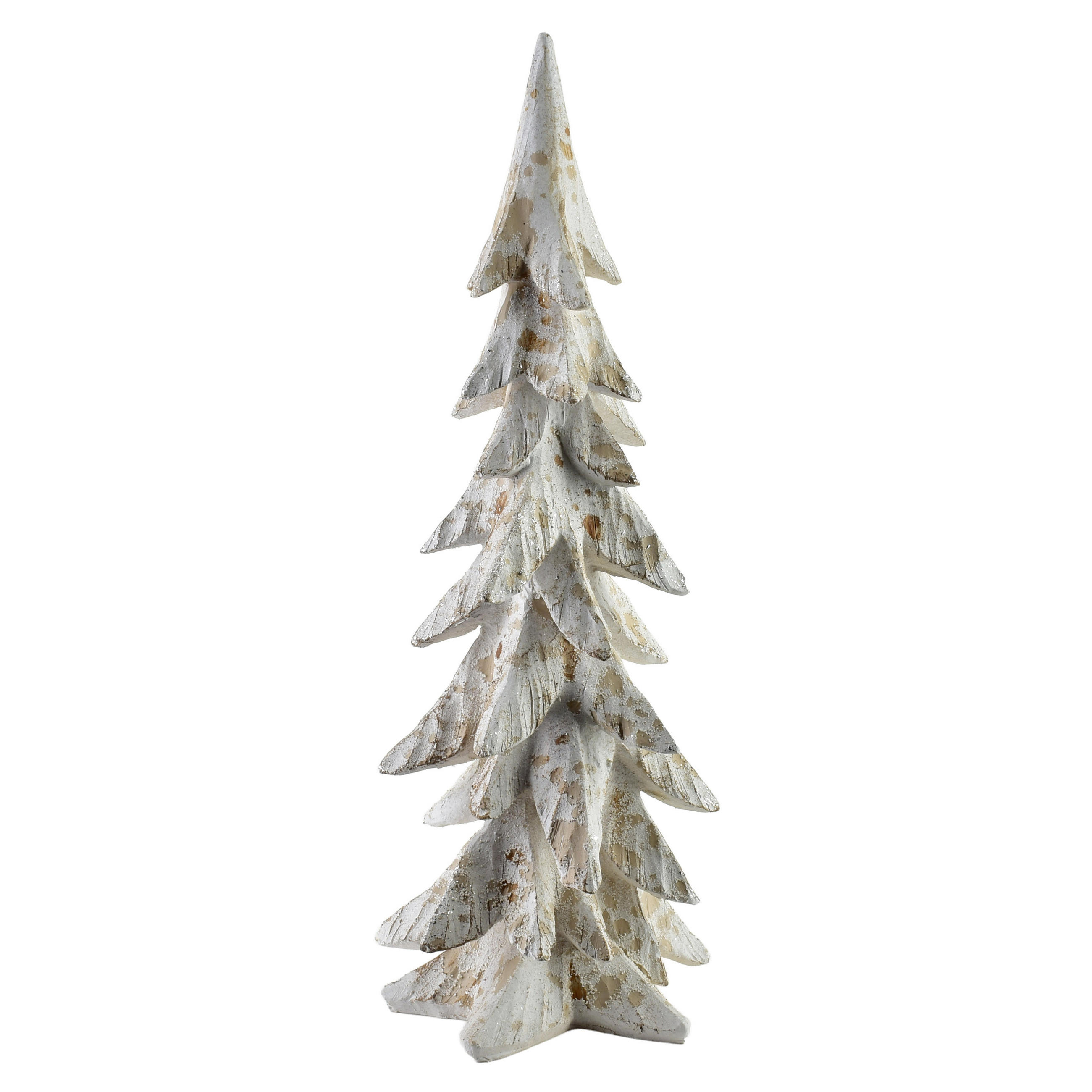 DEKOFIGUR Santa Lila Weiß 16,5x15,5x44 cm Kunststoff - Weiß, Kunststoff (15.5/44/16.5cm) - Mondex