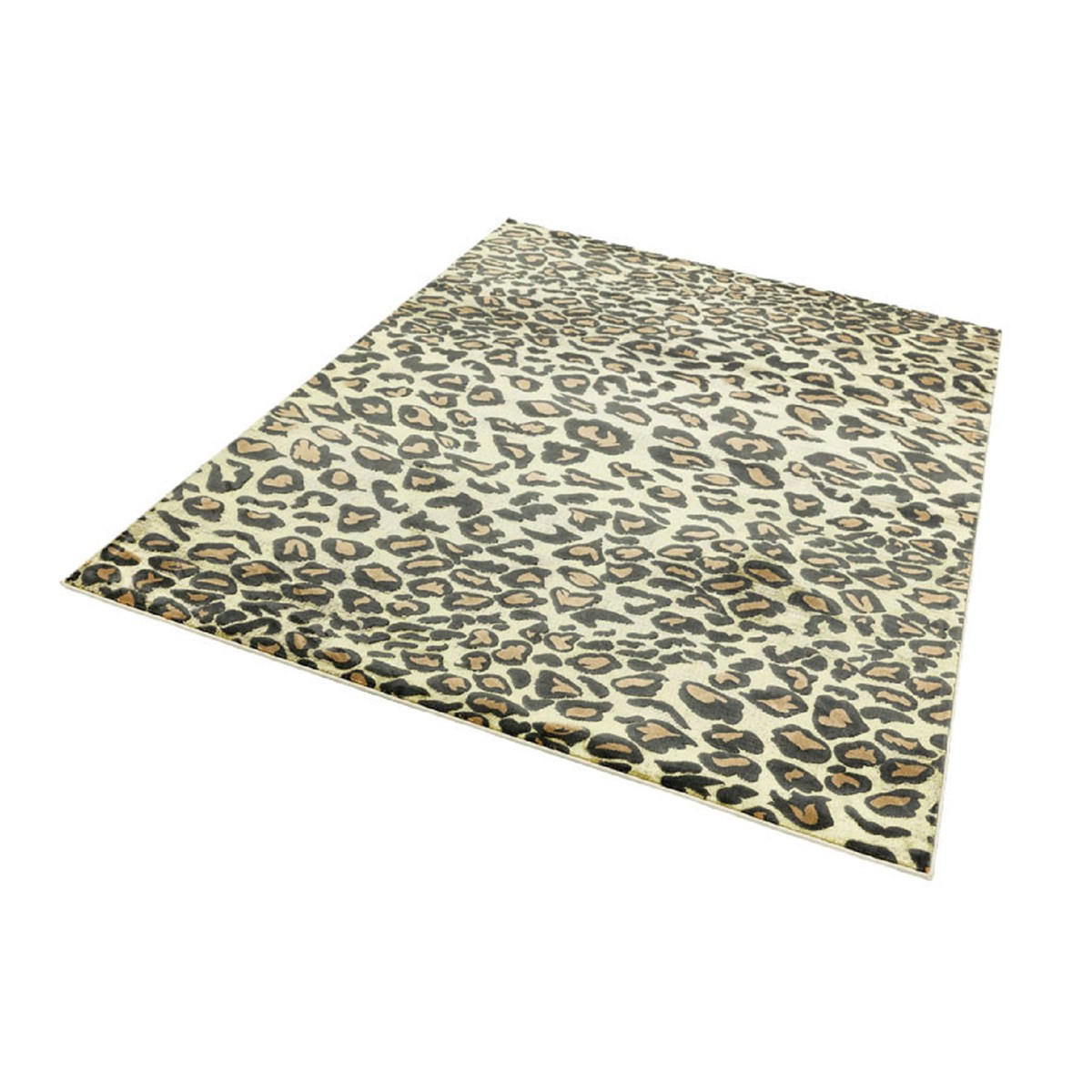 TEPPICH Flachgewebter für Wohn- und Schlafzimmer CYPHER LEOPARD Braun 160 x 230 cm - Braun, Textil (160/230cm) - Novatrend