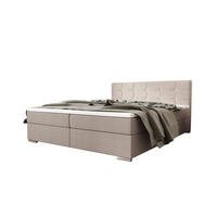 BOXBETT ZILANO 1 mit Matratze H3 und Topper 140x200 Cosmic 10 - Beige, Holz/Textil (140/200cm) - Bedante
