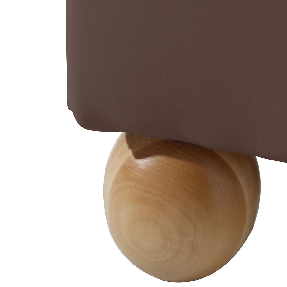 OHRENBACKENSESSEL Kasha Bezug Kunstleder Buche natur / braun - Buchefarben/Braun, Kunststoff (93/103/87cm) - 58aufmkessel