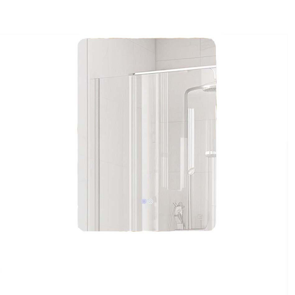 BADEZIMMERSPIEGEL Silber - Silberfarben, Glas (50/3.5/70cm) - COSTWAY