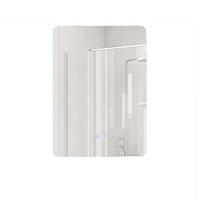 BADEZIMMERSPIEGEL Silber - Silberfarben, Glas (50/3.5/70cm) - COSTWAY