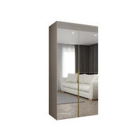 DREHTÜRENSCHRANK 202/100/52 2-türig - Kaschmir/Goldfarben, Holz (100/202/52cm) - Abiks Möbel