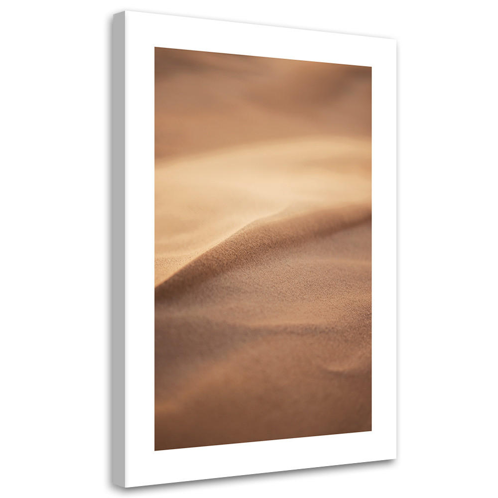 WANDBILD sand im makromaßstab - Beige, Textil (40/60cm) - Feeby