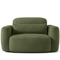 SESSEL ELOSA - Olivgrün, Holz/Textil (145/85/115cm) - KONSIMO®