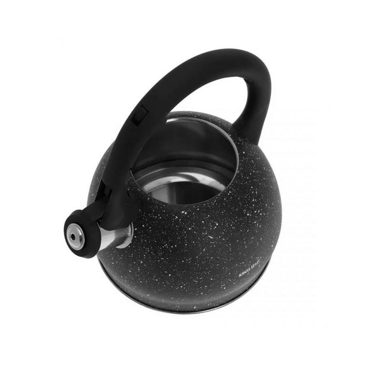 WASSERKESSEL Schwarz 22/20/22 cm KH1403 - Schwarz, Metall (22cm) - Kinghoff 