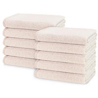 HANDTÜCHER, 10er-Set, 50x100 cm, 70% Baumwolle, 30% Polyester, Braun - Braun, Textil (50/100cm) - Zollner