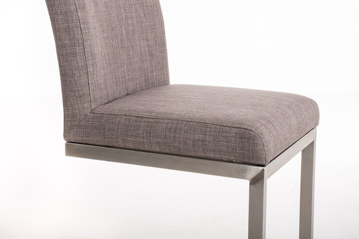 BARHOCKER Cobas Stoff Grau - Grau, Textil (42/104/48cm) - DELUKE