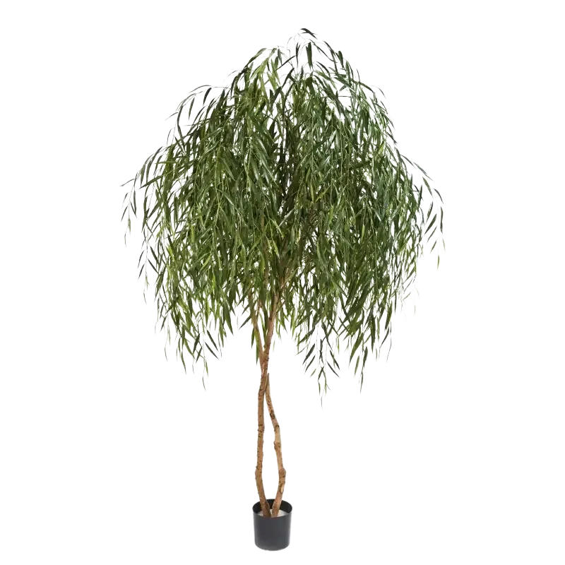 KUNSTBAUM Künstliche Weide - Pepe 240 cm - Grün, Kunststoff (240cm) - aplanta