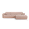 ECKSOFA rechts Molino aus Boucle puderrosa 4 Sitzplätze - Pink, Textil (170/250cm) - Micadoni