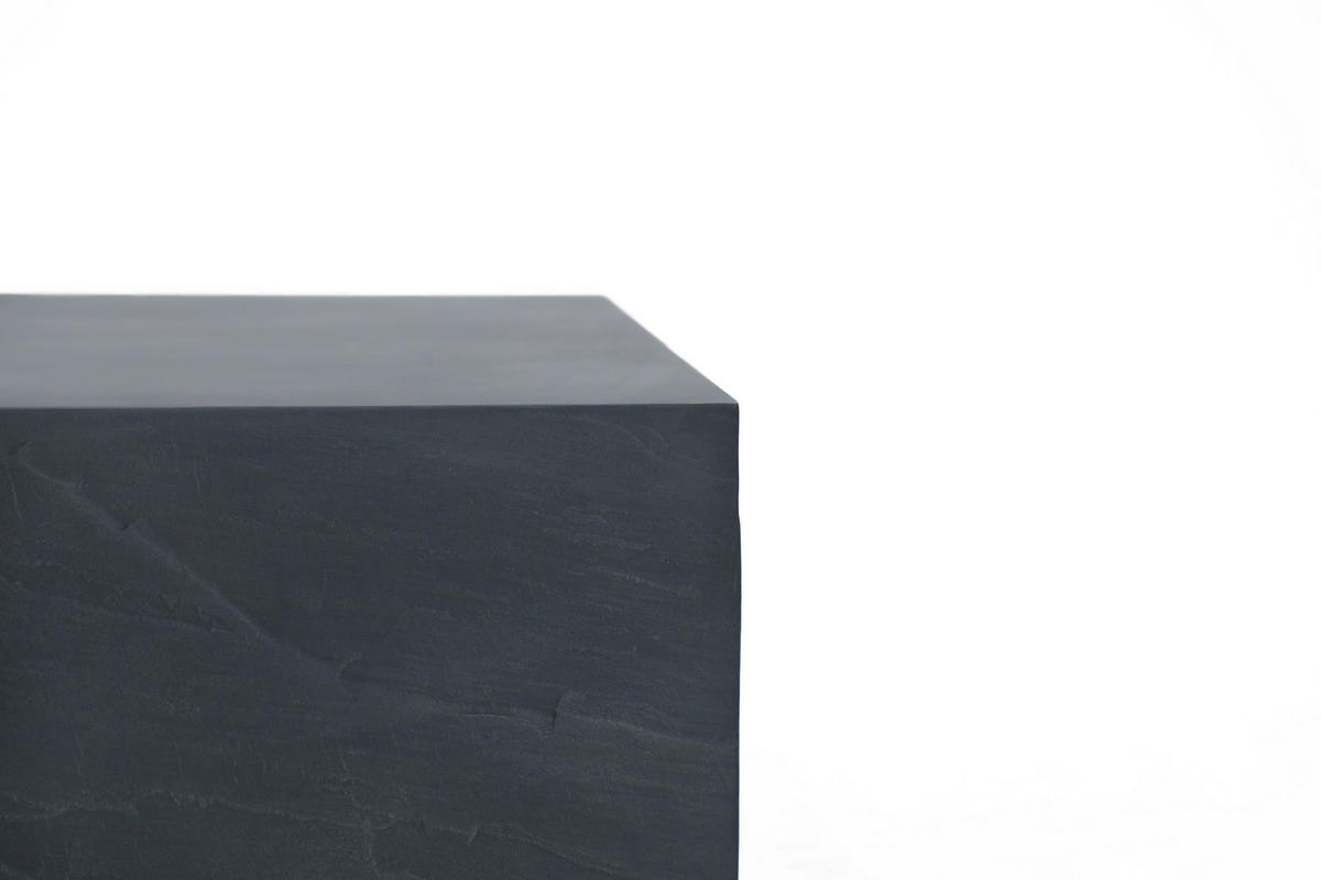 COUCHTISCH COLORADO aus GF-Beton Quadrat, Wetterbeständig, 86x86x41 cm - Dunkelgrau, Naturmaterialien (86/86/41cm) - Elementi