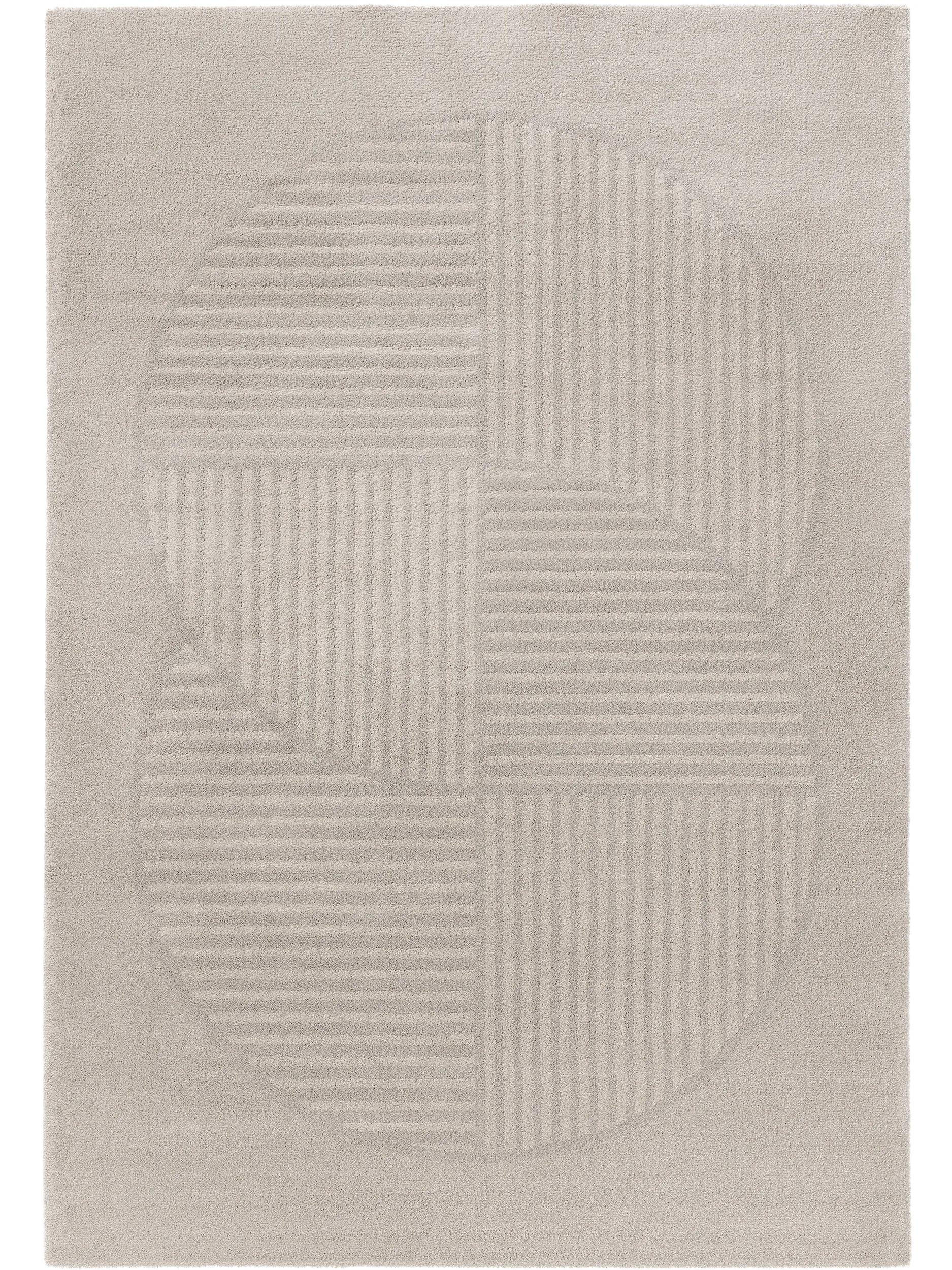 TEPPICH Tacoma Hellgrau 120x170 cm - Hellgrau, Textil (120/170cm) - benuta Nest