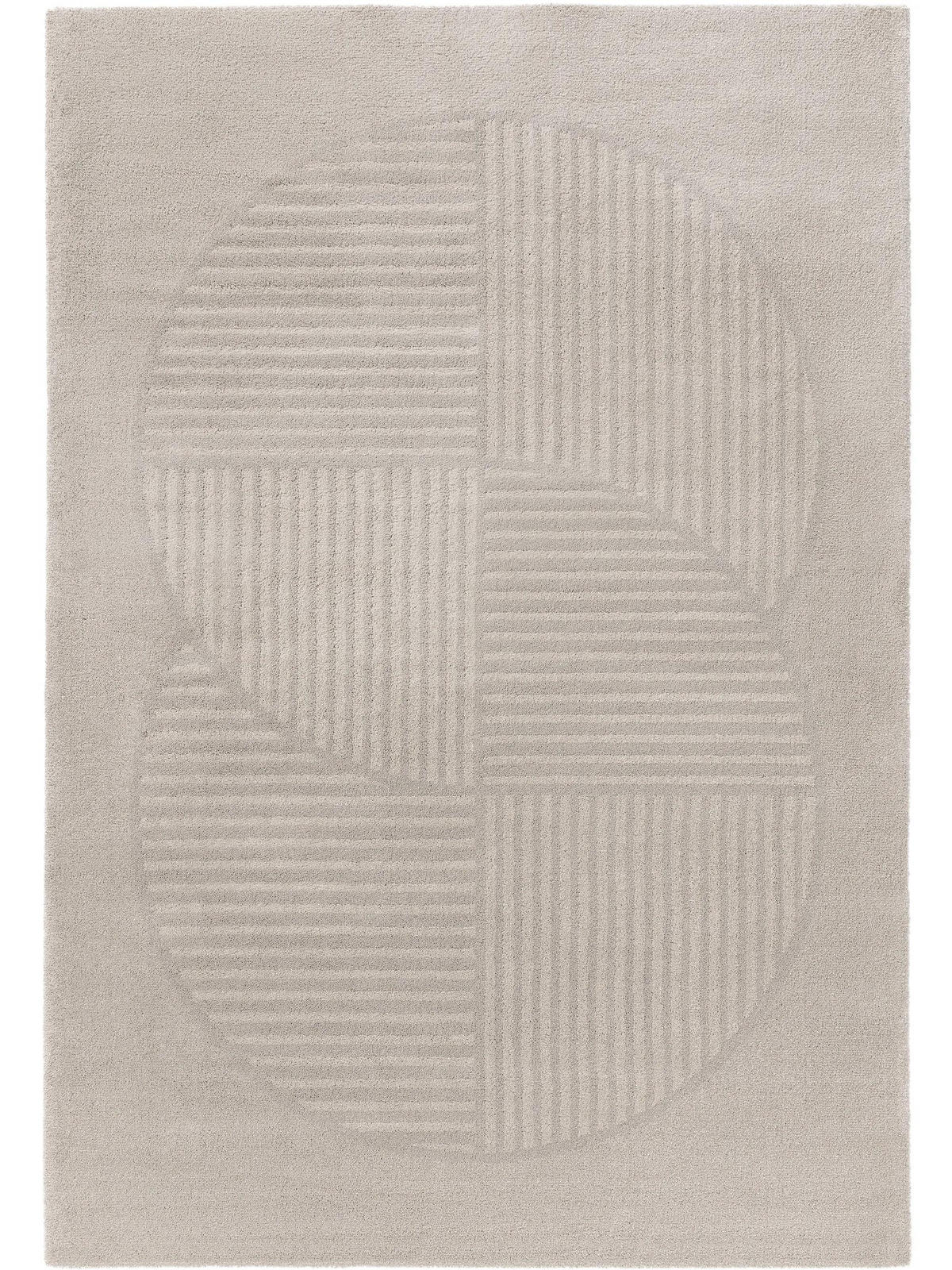 TEPPICH Tacoma Hellgrau 120x170 cm - Hellgrau, Textil (120/170cm) - benuta Nest