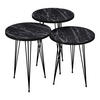 SATZTISCH Ry im 3er Set - Schwarz, Metall (34/34/55cm) - [en.casa]