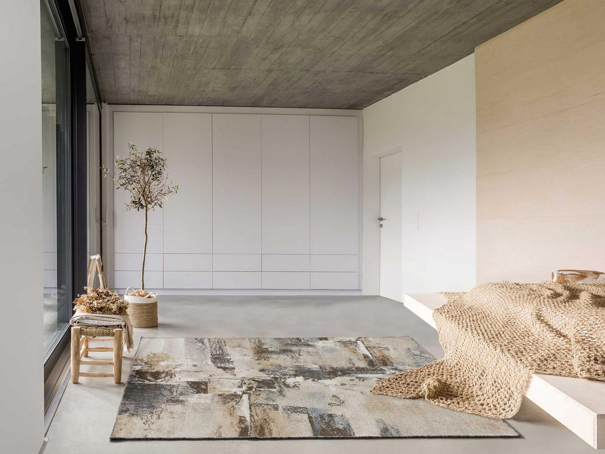 WEBTEPPICH Beige Aydin 140/200 cm - Beige, Naturmaterialien/Textil (140/200cm) - Atticgo