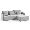 ECKSOFA Leno L - Grau, Holz/Textil (260/180cm) - Sofnet
