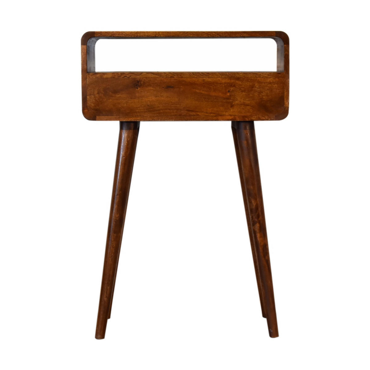 KONSOLENTISCH mit Kastanien-Finish - Messingfarben/Braun, Holz/Metall (30/60/90cm) - Artisan Furniture