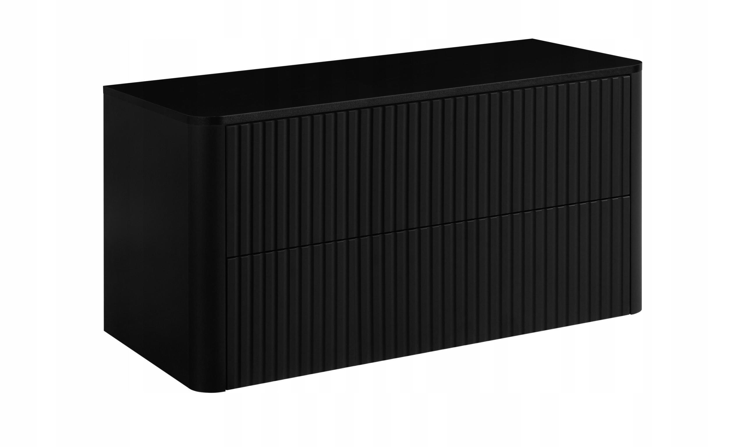 Rodan Waschbeckenunterschrank Schwarz 100x48.4x43.7 cm